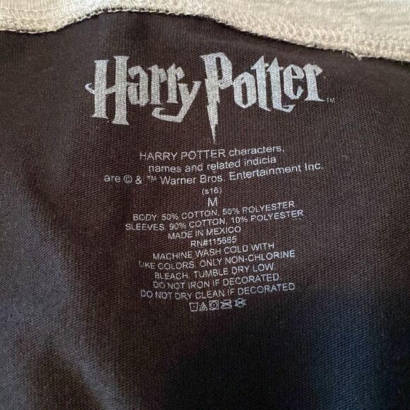 Harry Potter Hogwarts Raglan Athletic Tee Shirt - Picture 14 of 14